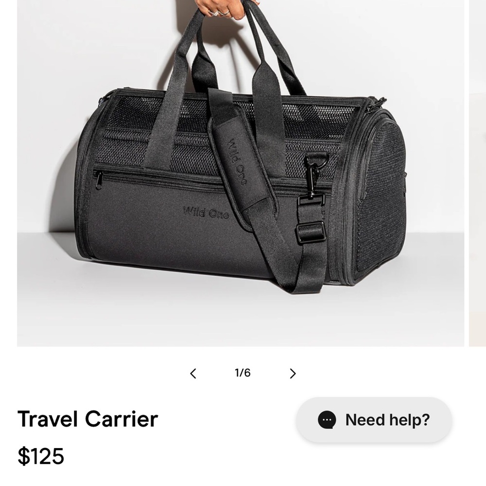 Wild one dog carrier